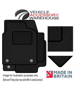 Fits Honda Accord (2008-) Tailored Fitted Black Car Mats